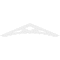 Ekena Millwork Pitch Wellington Architectural Grade PVC Gable Pediment, 72"W x 15"H x 1"P (5/12) GPP072X015X100WEL - alternate 4